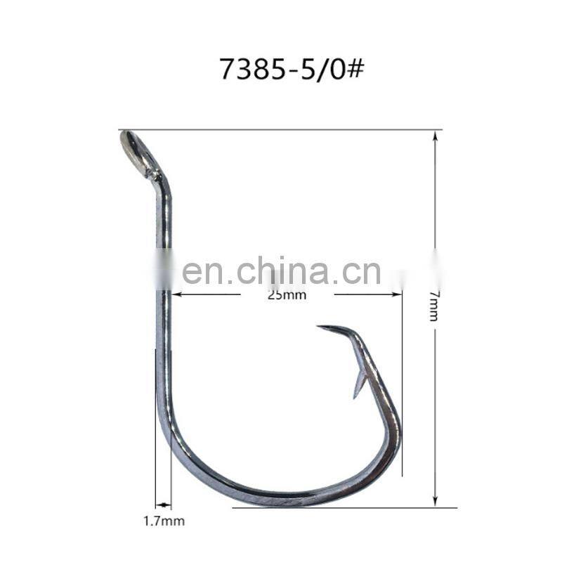 Amazon Black Stainless Steel Ring Hook Saltwater Fishing Cocked Mouth Cuttlefish Octopus Hook