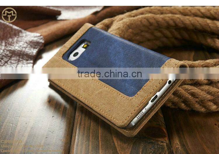 Wholesale bulk flip case cover for samsung galaxy s6edge cases