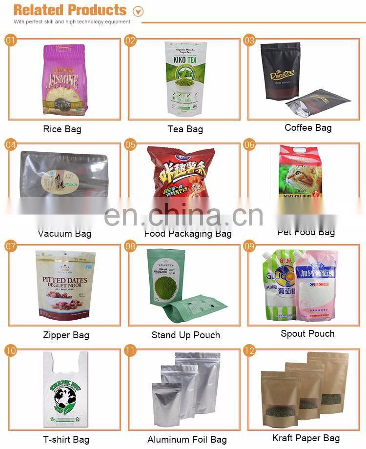 plastic aluminum foil flexible packaging for nut foodbags