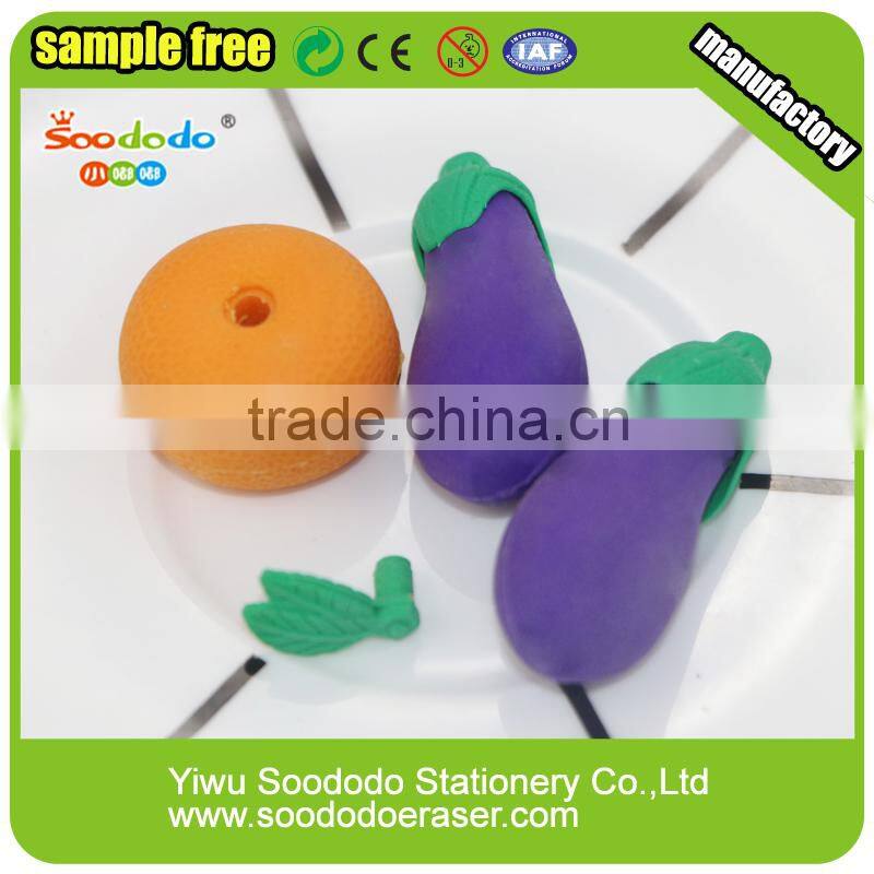 Japanese Fruit And Vegetable Shped 3D Pencil Erasers