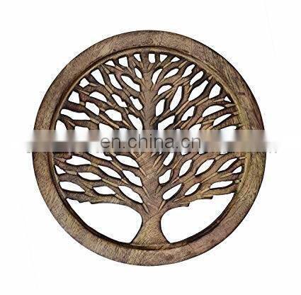 silver flower design trivet