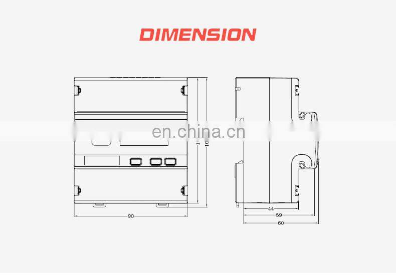 EM537-WiFi IEC62053-21/22 Class 1.0,0.5S 3phase wifi energy meter