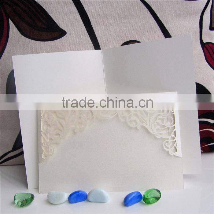 Wholesale Folding Paper Blank Classical Wedding Invitation Card