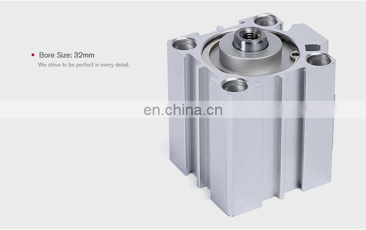 SNS SDA32X25 pneumatic double acting small thin compact air cylinder