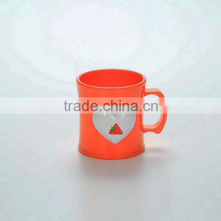 Reusable Cartoon Plastic Cups --Orange
