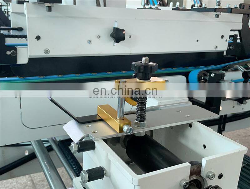 UFG800B Automatic Anti-heat Hot Coffee Insulated Paper Cup Carton Sleeve Fan Folder Gluer Making Machine