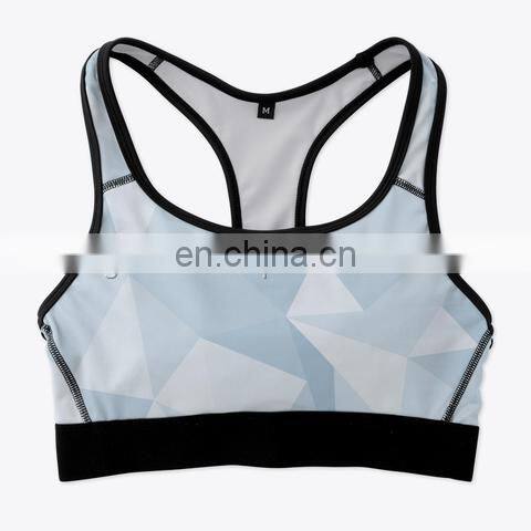 Custom Design Printed Gym Yoga Sports Inner Wear Fitness Bra Seamless Bodybuilding Sport Bra