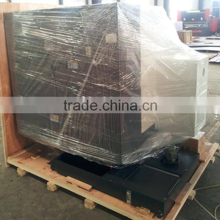 small cnc lathe machine CKX36L linear guideway 5" hydraulic chuck 4 station gang tool 46mm spindle bore slant bed deisgn lathe