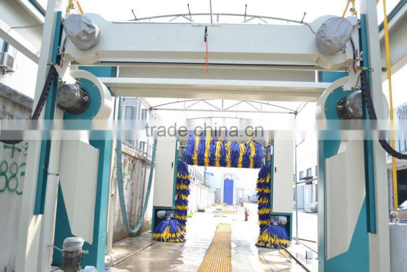 Tunnel Car Wash Equipment 9Brushes PE-T9 40000USD