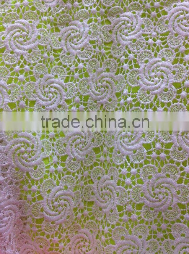 2014 Allover Embroidery Guipure Fabric Factory Lace
