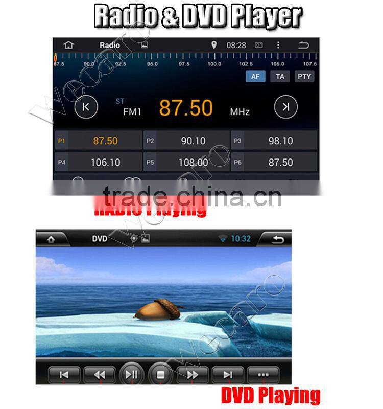 Wecaro android 4.4 car dvd player with reversing camera