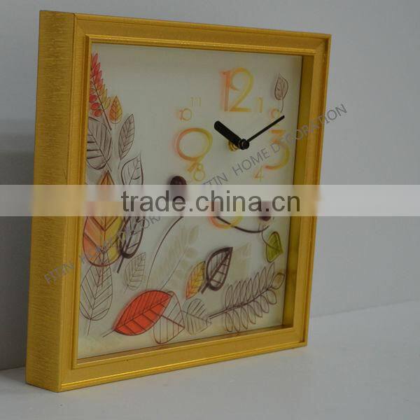 Contemporary decorative metal wall clock