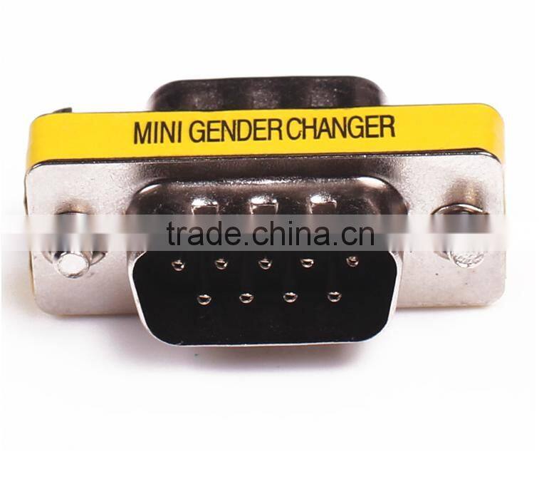 Serial Port Connector of Joint RS232 DB9 9-Pin Adapter Male to Male