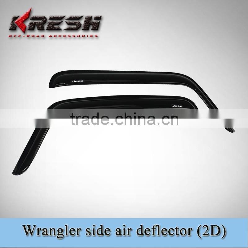 wrangler side window air deflector 2D or 4D/ jk jeep window air deflector / side window deflector for jeep wrangler jk