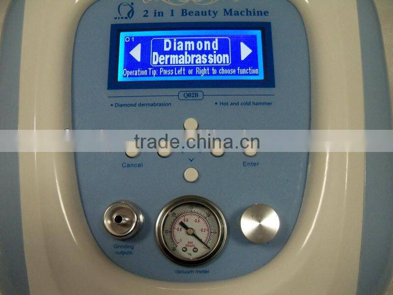 VY-Q02B 2 in1 Professional diamond tip microdermabrasion machine with CE