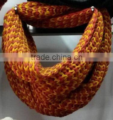 Warm Keeping 2014 New Style Acrylic Circle Loop Fashion Lady Winter Scarf
