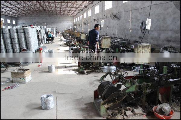 galvanized barbed wire