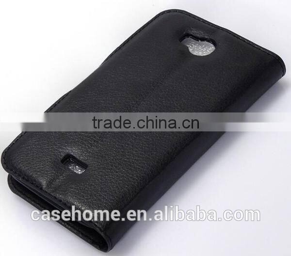 Lichi Pattern PU Leather Flip Cover for French Wiko IGGY Phone Case