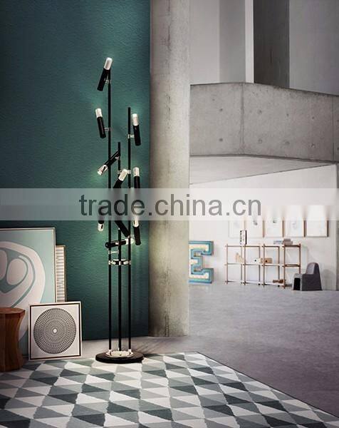 2016 New Design IKE-3/IKE-10 Black-Gold Floor lamp Iron lighting PLF8063-3/10