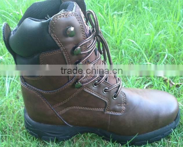 2016 Hot selling Genuine Leather steel toe safety shoes