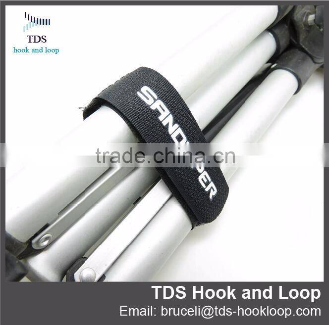 Custom logo 3/4 inch 1 inch hook and loop cinch straps