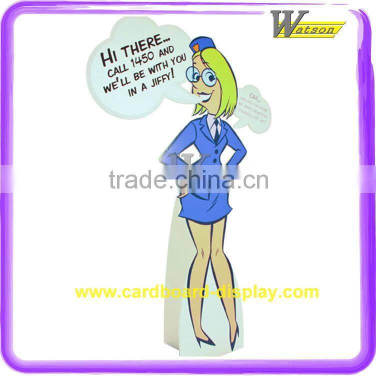 LED lamp retail paper display standee