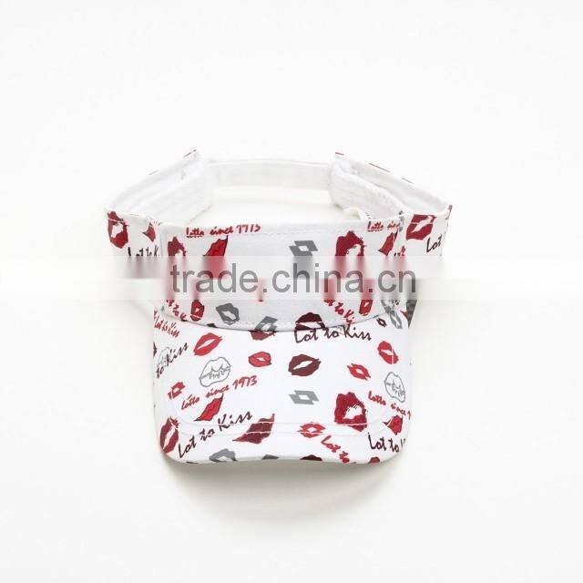 2015 wholesale printed visor cap