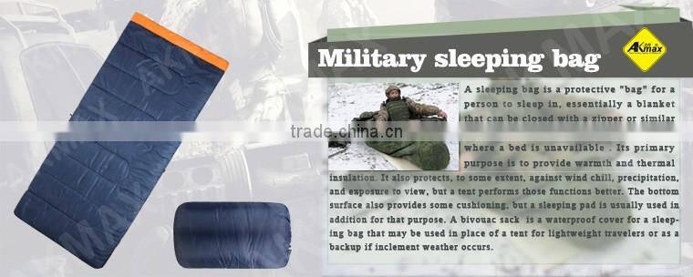 Warm keeping sleeping bag outdoors/sleeping camping bag with zippers/polyester sleeping bag