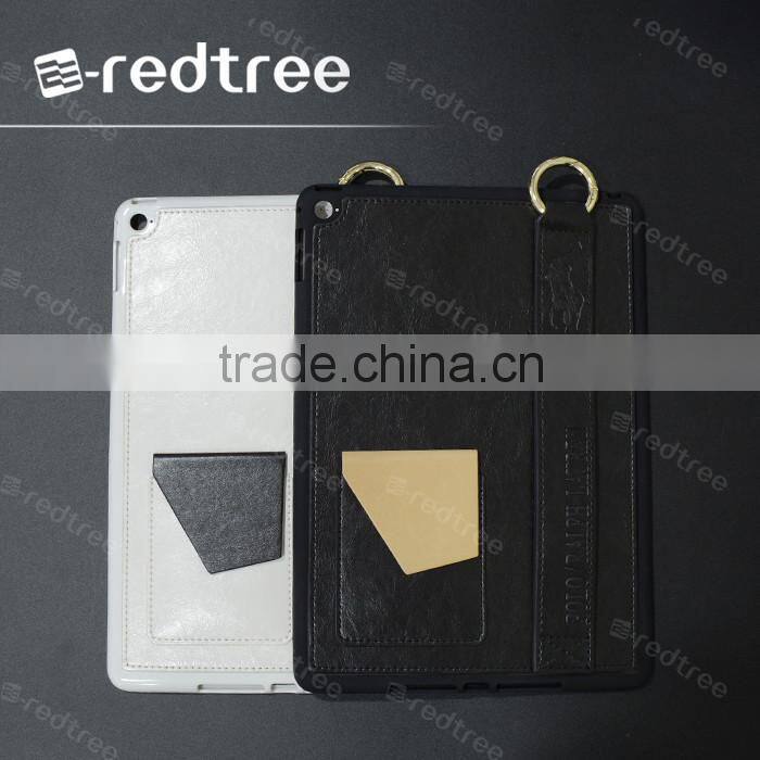Newest design card holder with ring stand tablet cover for ipad 5