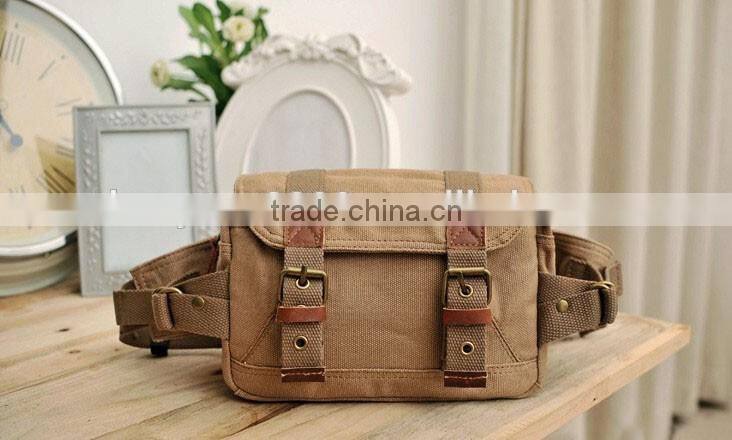 2016 Alibaba express china canvas waist bag wear canvas waist fashionable waist bag