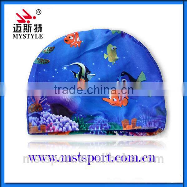 2015 High quality lycra swim cap