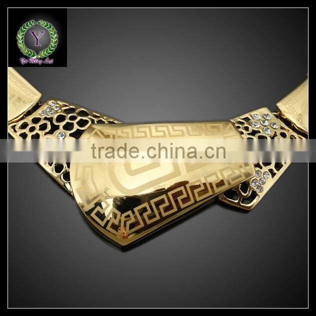 Hot Sale African REAL 24K GOLD PLATED Jewelry Set Wedding Jewelry set Big Jewelry set BHK643