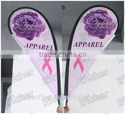 custom advertising feather beach flag banner