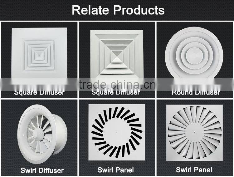 air conditioning aluminum ceiling diffuser with adjustable dampers
