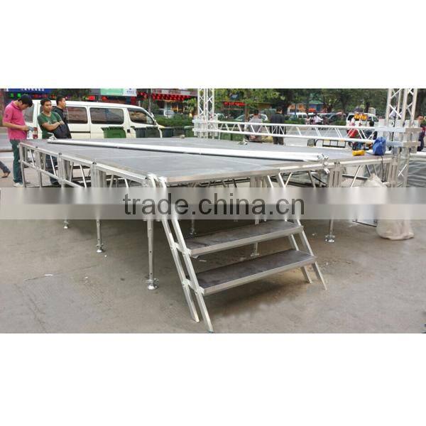 Hot selling small stage aluminum assembly stage for events