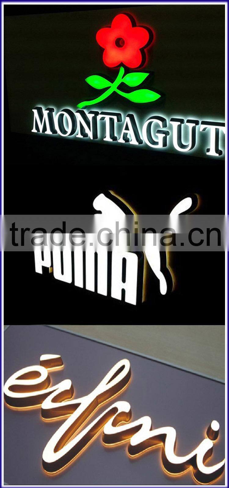 Anti-rust waterproof acrylic restaurant signs outdoor