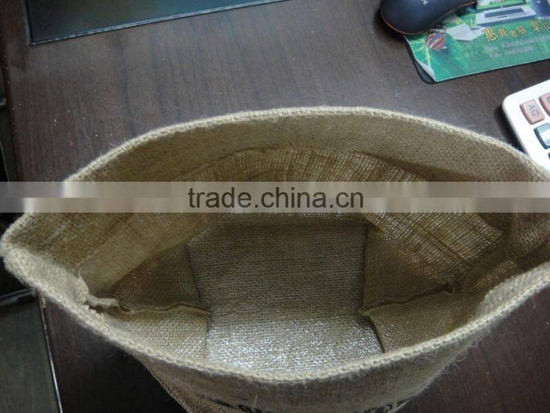 2016 new material open food grade jute bag