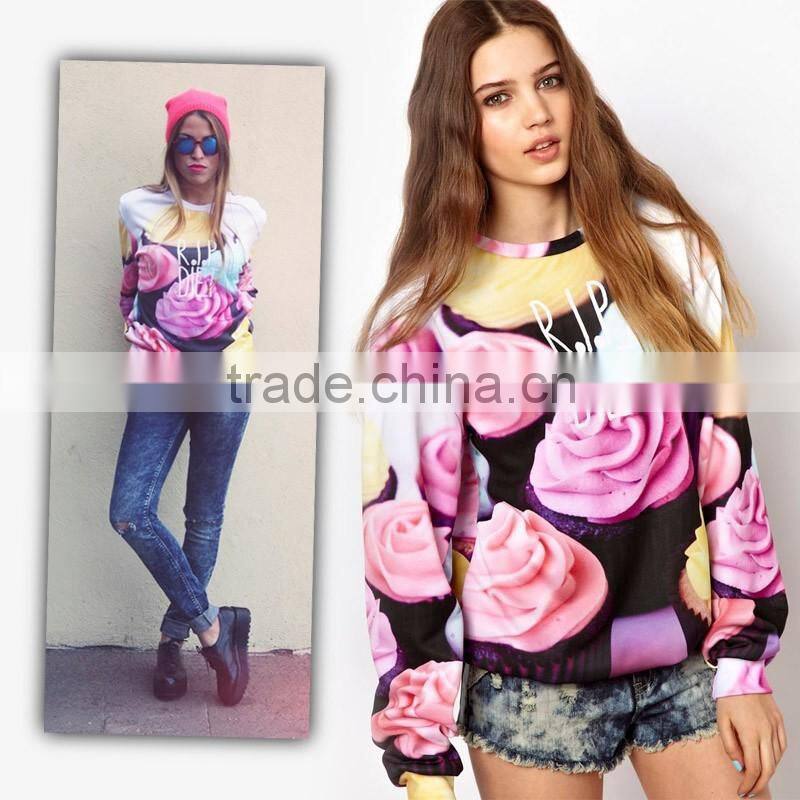 3D Multicolor Rose Flower Hip-Hop Rap Cheap Wholesale couple lover sweatshirt