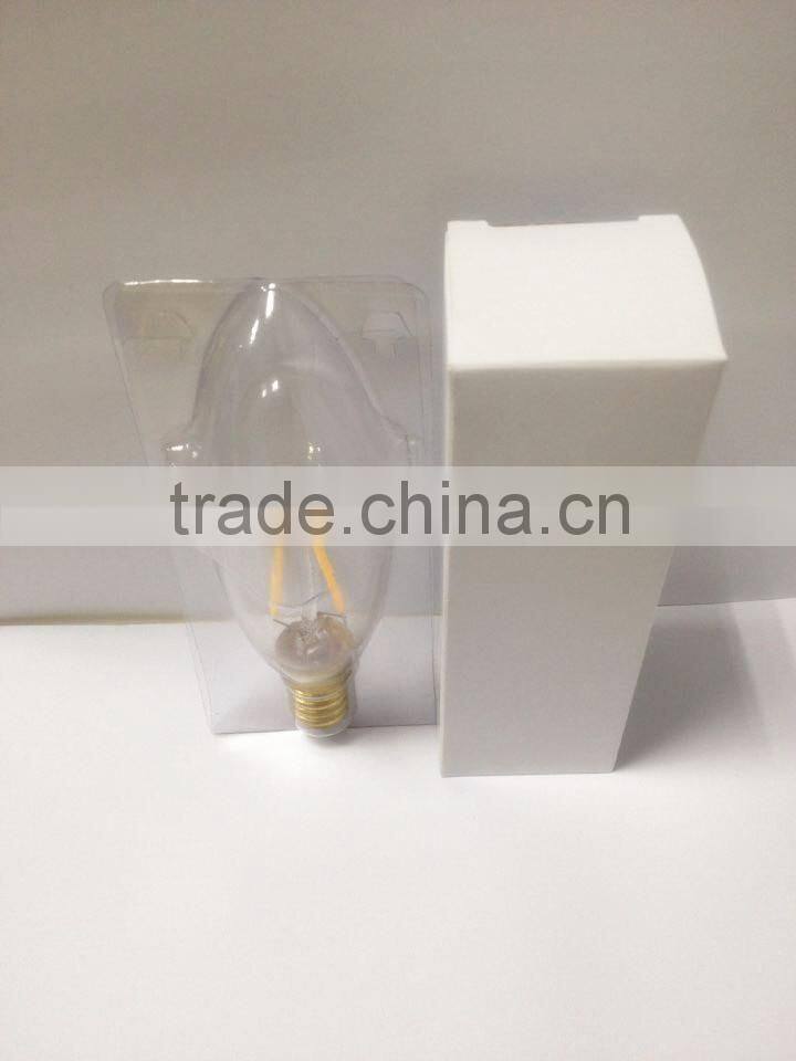 tubular T32 128mm LED filament bulb 2w 4W 6w E27 E26 B22 UK US