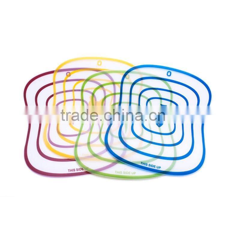 Cheap clear flexible cutting board the chopping board color coding cutting mat set