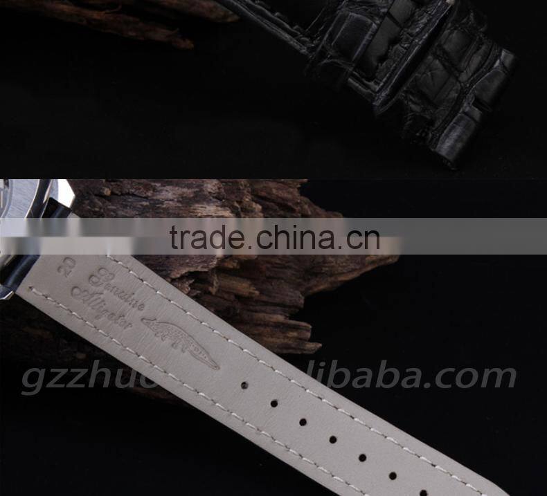 Hot fashion Factory Price custom logo accepted Customized Genuine crocodile leather watch strap 20mm 22mm