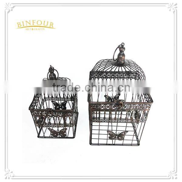 Butterfly metal craft design bird cage for home deco