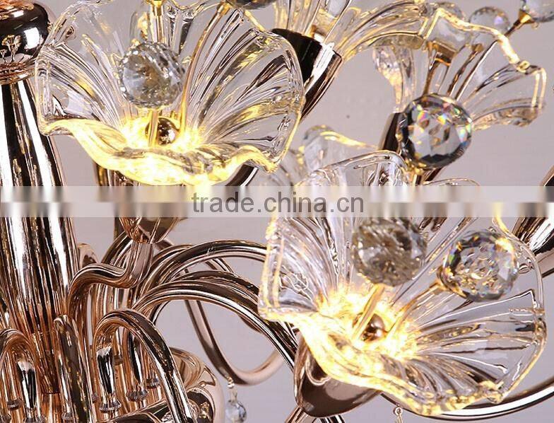 LED Modern K9 Clear Crystal Ceiling Light Pendant Lamp Chandelier Lighting