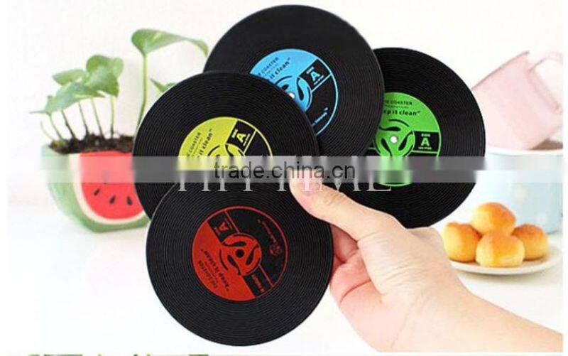Convenient Silicone Rubber Coaster Pad Cup Vinyl Coffe Drinking Mat Mug Glass Plate