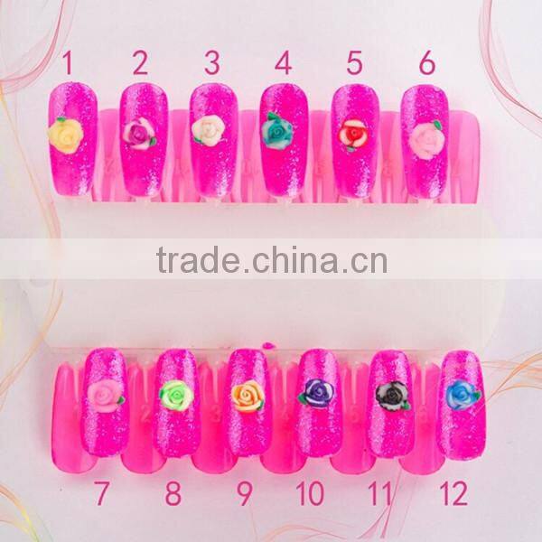 Polymer Clay Nail Art Flower /3D Silicone Nail Art Flower