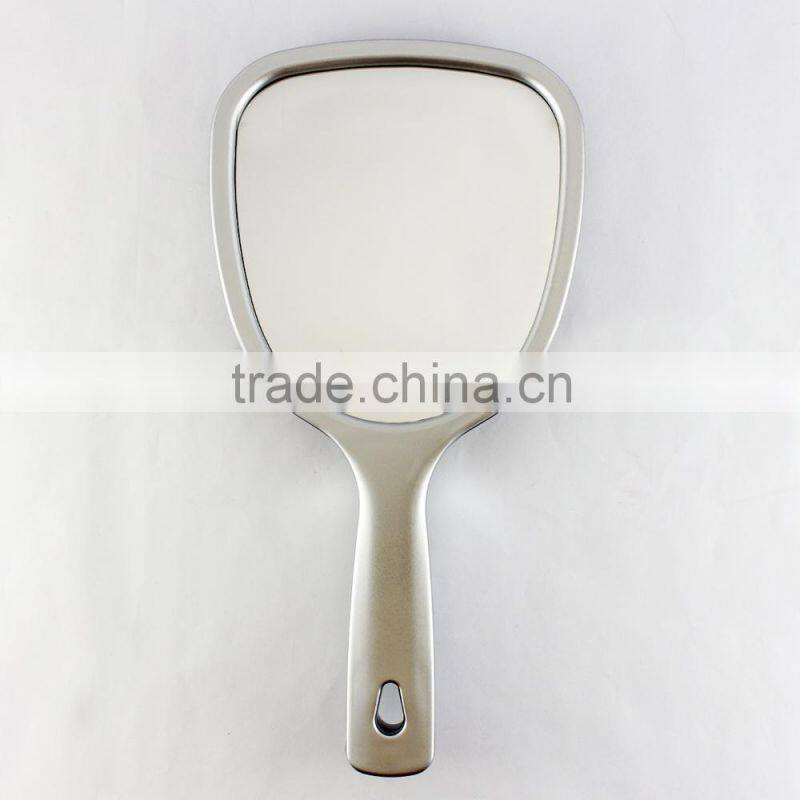 square plastic decorative handheld magnifier mirror