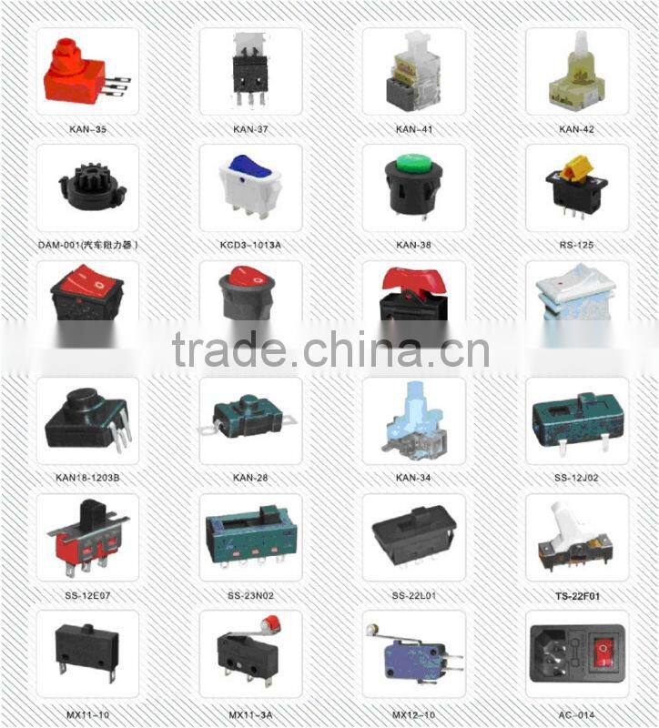 flashlight button switch 2P on-off push button switch