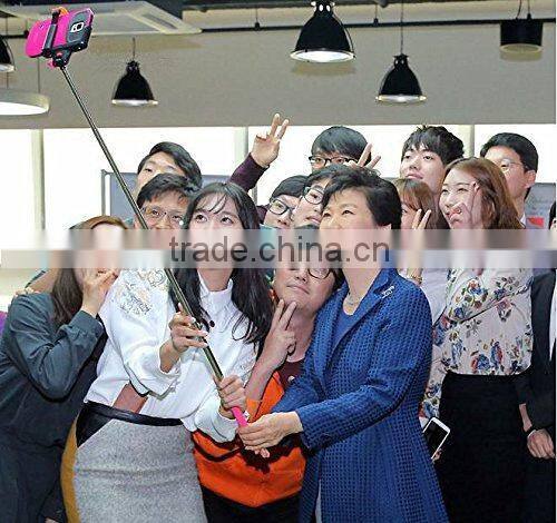 Handheld selfie monopod for mobile phone,wireless mobile phone monopod with color box