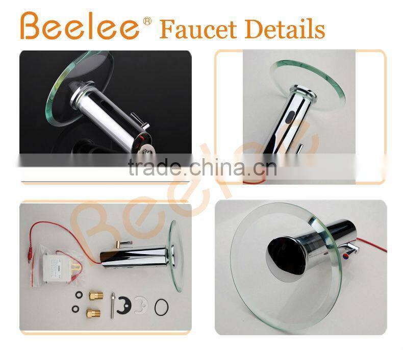 Beelee Single Handle Automatic Touchess Glass Sensor Faucet
