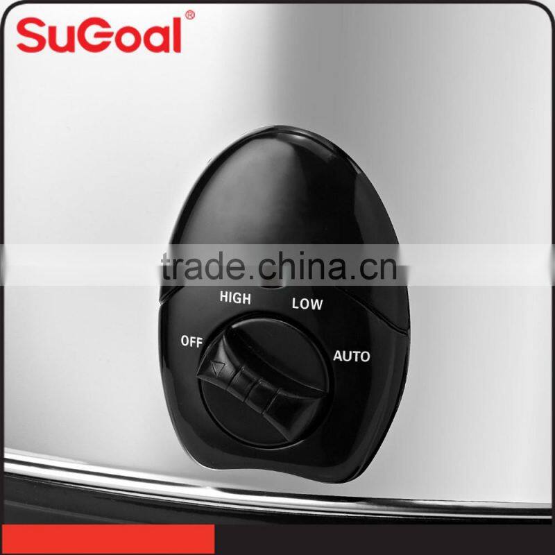 Grey color SS Electric Slow Cooker for 2 people